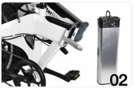 Jupiter Bike DEFIANT Folding Electric Fat Tire Bike - Bike Frame Latch