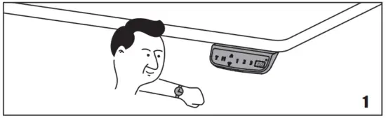 VIVO DESK EV02RB Black Electric Dual Motor Desk Frame Controller - approximately