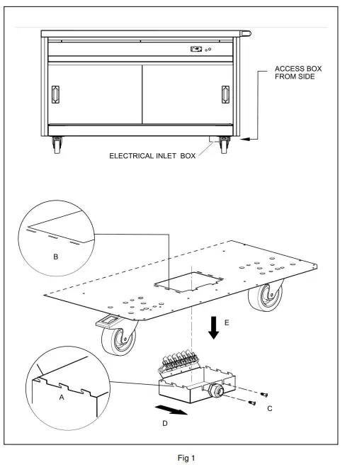 Lincat P6B2 Panther Series 800 Plain Top Hot Cupboard 1775 mm-1