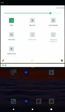 SKY DEVICE Platinum A7 Smart Tablet - Notification panel