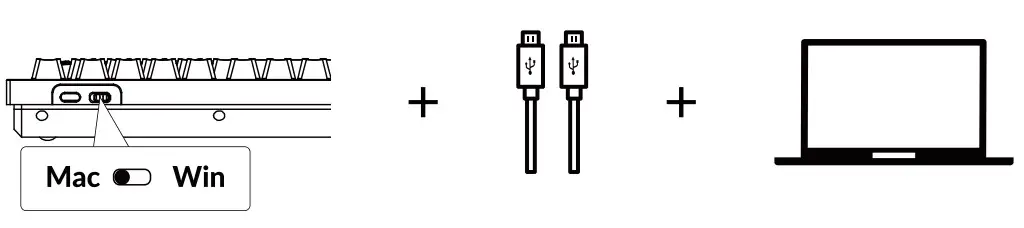 Keychron V1 Knob Version Customizable Keyboard - Figure 1