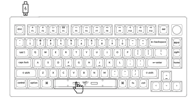 Keychron V1 Knob Version Customizable Keyboard - Figure 12