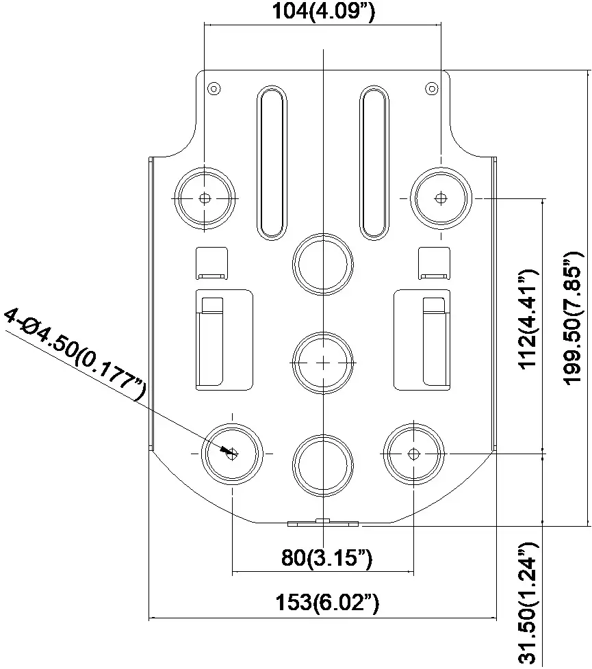 AVer Professional Tracking Camera- Dimensions