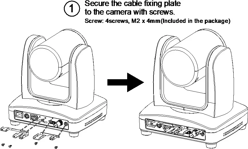 AVer Professional Tracking Camera- Fixing Plate
