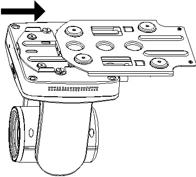 AVer Professional Tracking Camera- bracket which secured