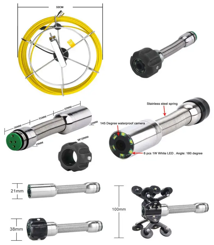 Sanyipace 9300D Pipe Sewer Pipeline Inspection Camera - camera