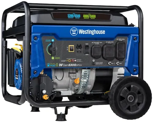 Westinghouse WGen5300DFcv 5300 Watt Dual-Fuel Portable Generator-fig1