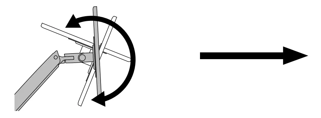 MXV Desk Mount Monitor Arm Mounting illustration