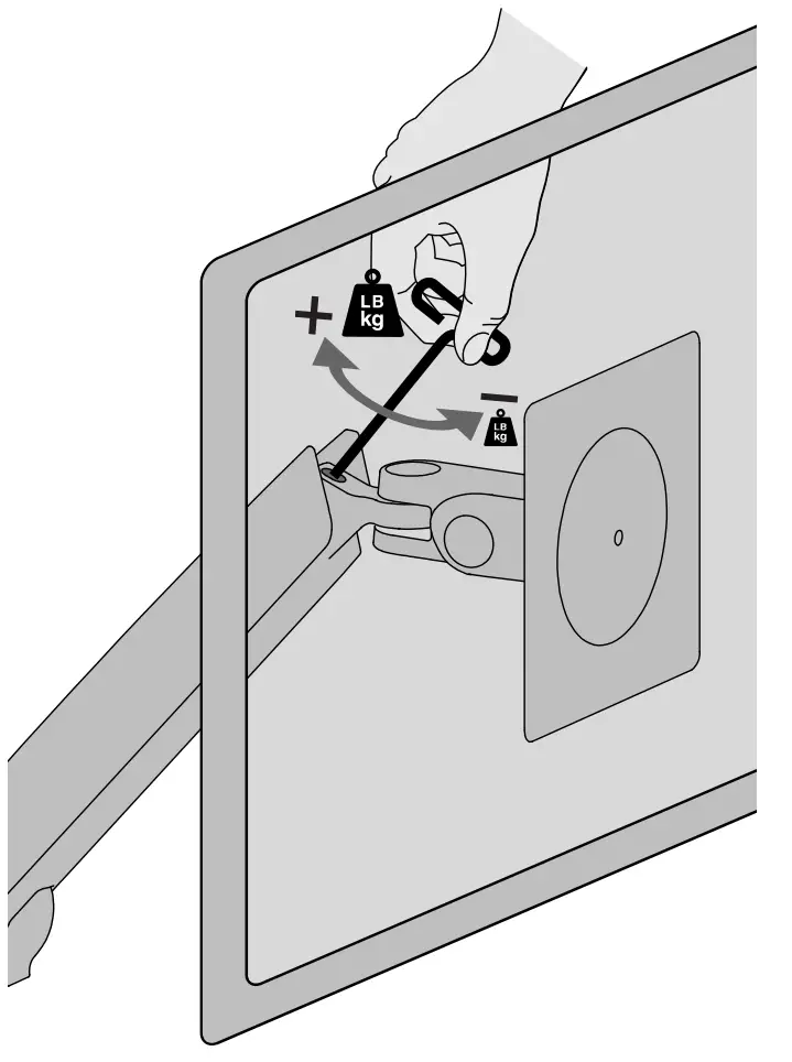 MXV Desk Mount Monitor Arm Mounting illustration