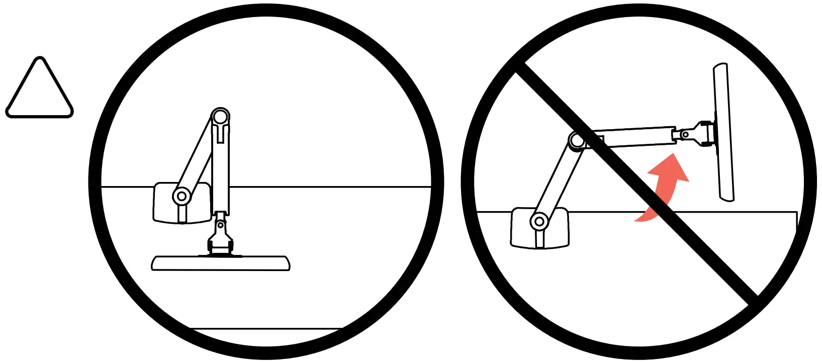 MXV Desk Mount Monitor Arm Safety
