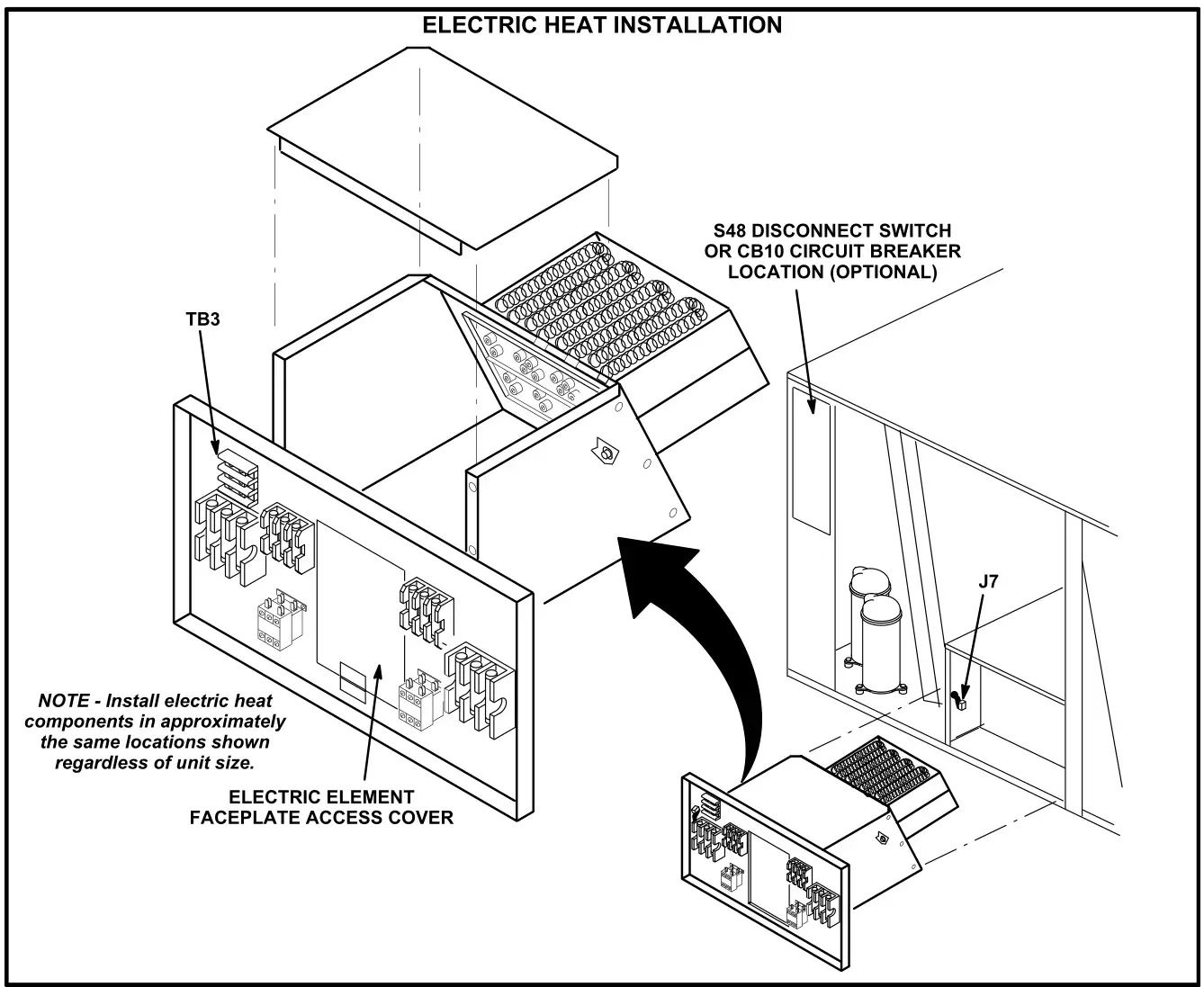 LENNOX EHO600 Electric Heat - FIGURE 1