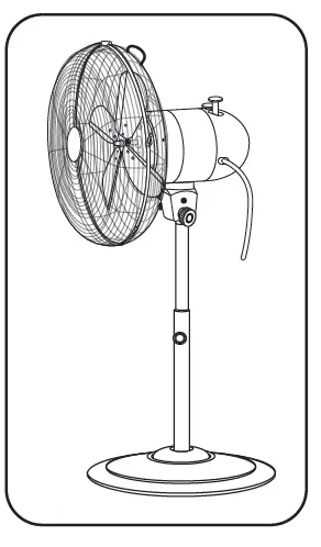 aigostar 330100QRT Metal Stand Fan FIG 8