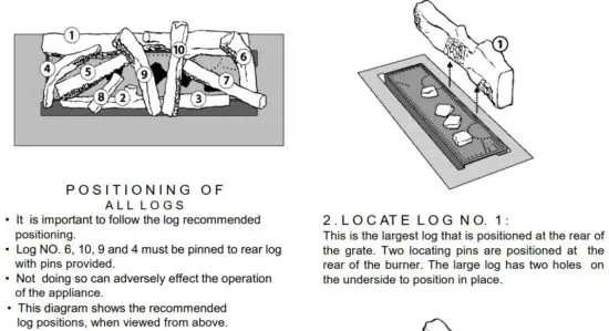 FIG 26 Laying the fire - 850 Ceramic Log.JPG