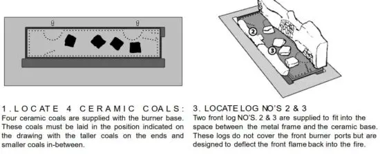 FIG 27 Laying the fire - 850 Ceramic Log.JPG