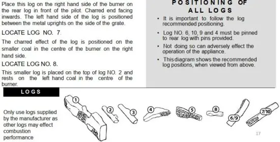 FIG 30 Laying the fire - 850 Ceramic Log.JPG