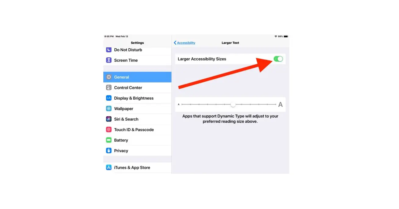 Adjust The Display And Text Size On Ipad
