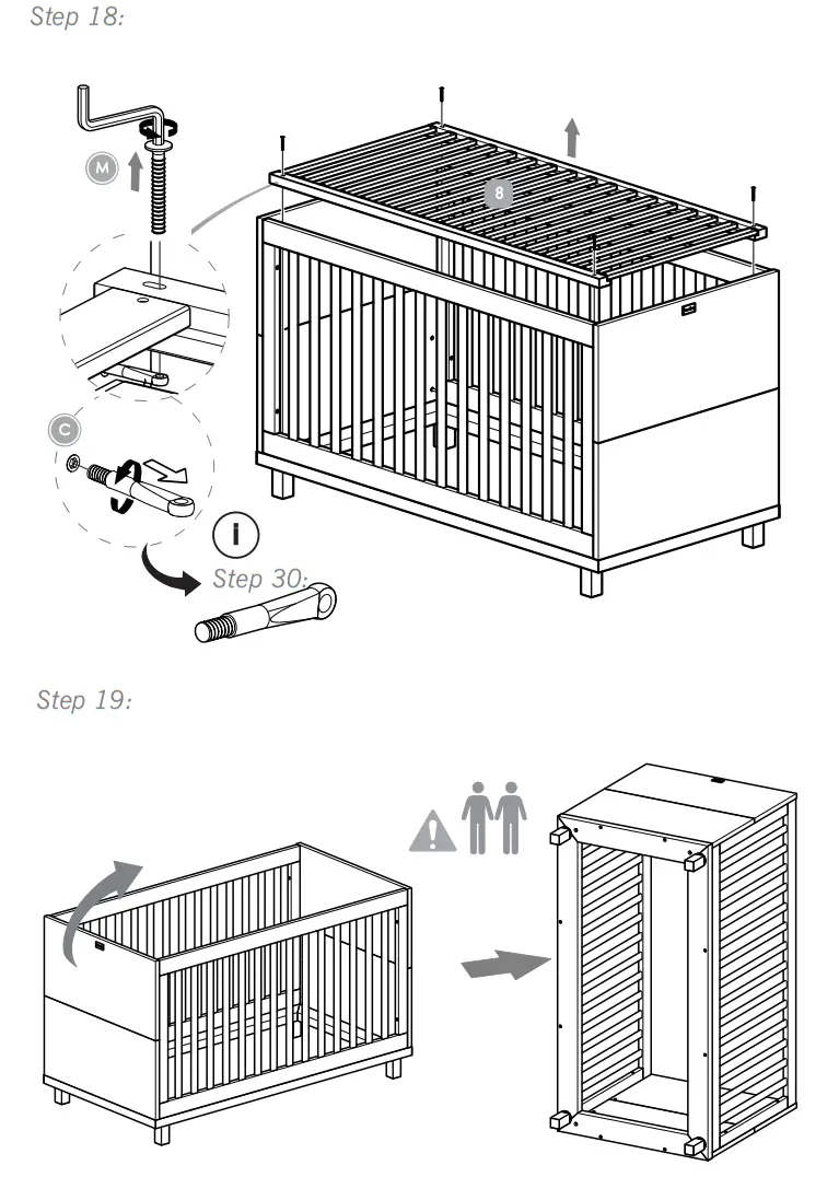 Silver Cross Hoxton Cot Bed amp Dresser Furniture Set - fig 11