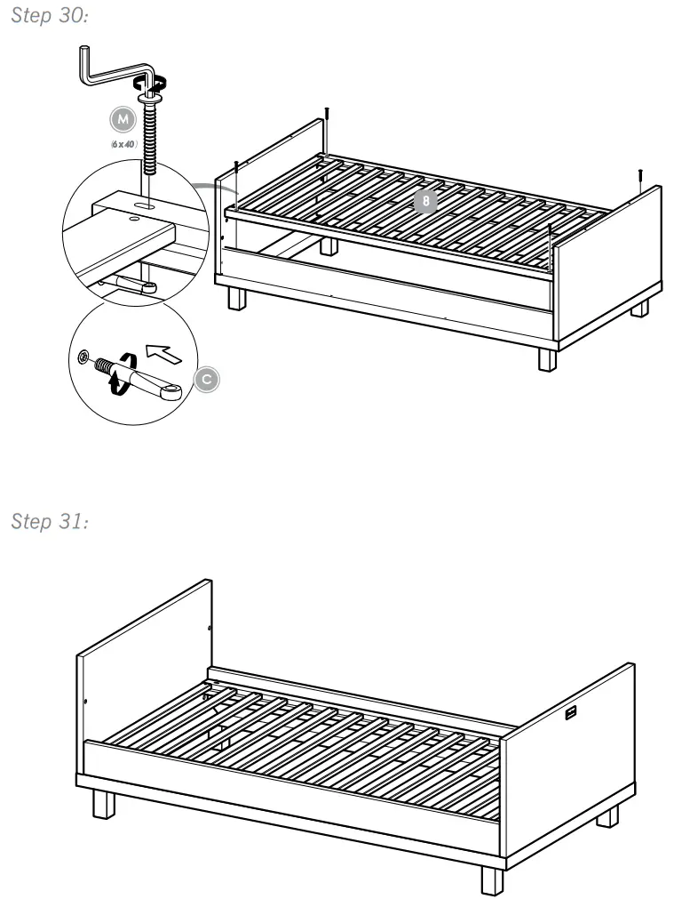 Silver Cross Hoxton Cot Bed amp Dresser Furniture Set - fig 18