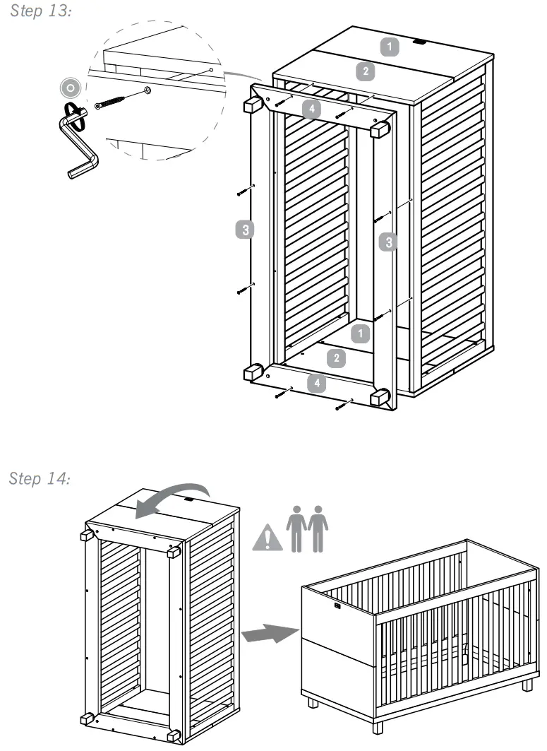 Silver Cross Hoxton Cot Bed amp Dresser Furniture Set - fig 8