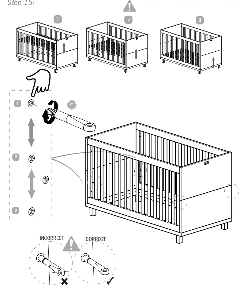 Silver Cross Hoxton Cot Bed amp Dresser Furniture Set - fig 9
