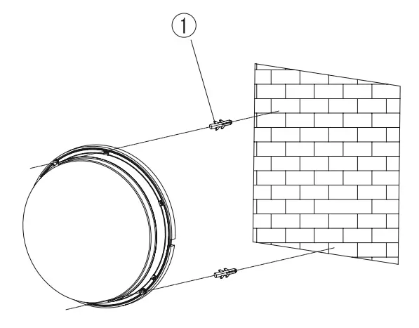 Paul Neuhaus Round Bulkhead LED Ceiling Lamp - fitting