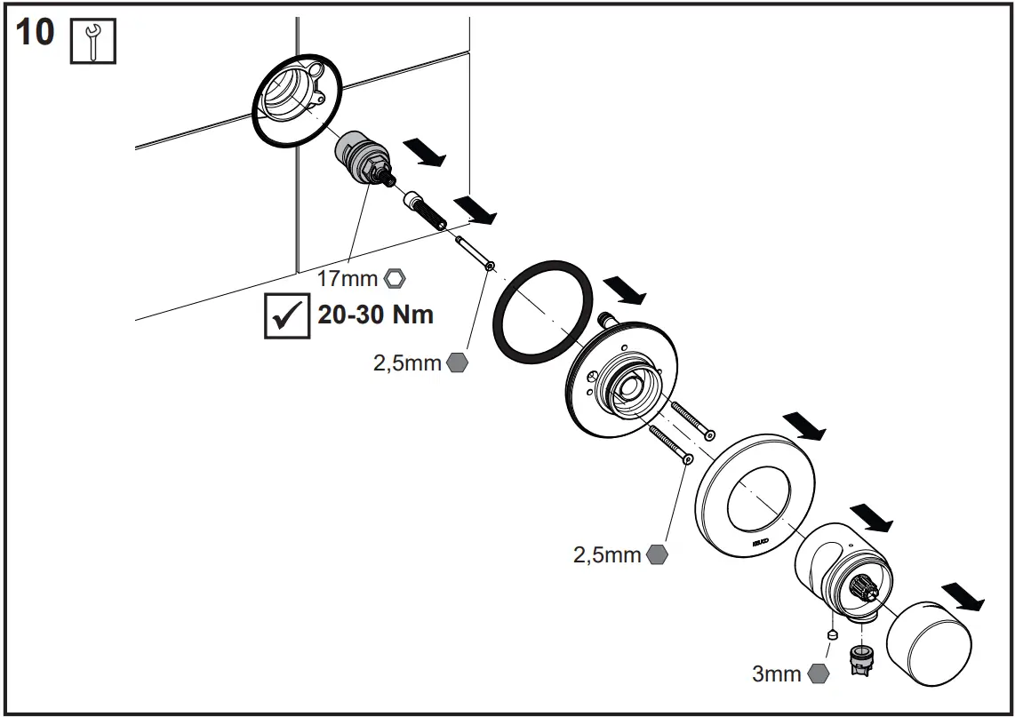 KEUCO IXMO Shower System - FIG 8