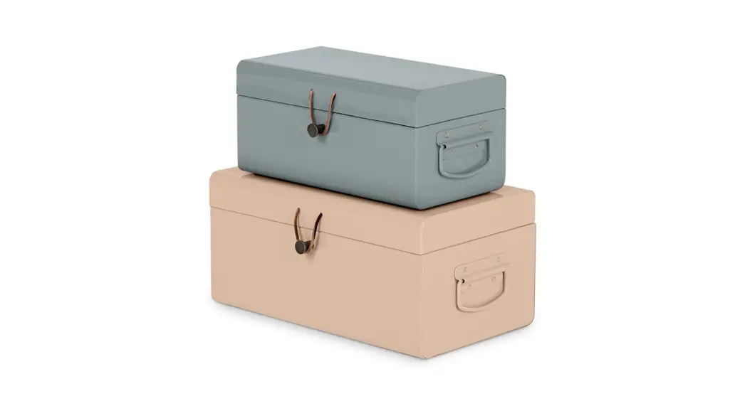 Vonhaus 4000216 Set Of 2 Grey Trunks User Guide