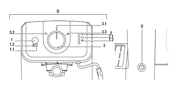 T-Fal EX32 Pump Espresso Coffee Maker fig (4)