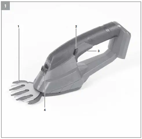 Einhell-GE-CG-18-1-Li-Cordless-Grass-and-Bush-Shear-FIG-1