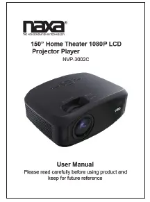 naxa NVP-3002C 150 Inch Home Theater 1080P LCD Projector Player 04