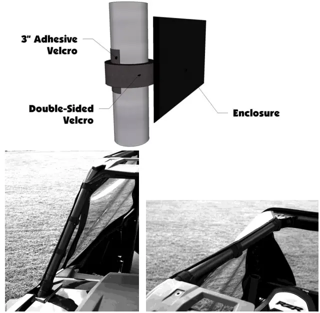 FALCON RIDGE SDK01 Polaris 2014-2018 RZR 900s 1000s and 1000xp and 19 RZR Soft Door Kit-fig3