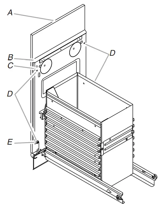 KitchenAid W10242569C Integrated Compactor - Product Dimensions 8