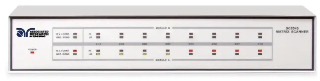 ASSOCIATED RESEARCH SC6540 Modular Multiplexer - OPERATION