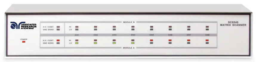 ASSOCIATED RESEARCH SC6540 Modular Multiplexer - program