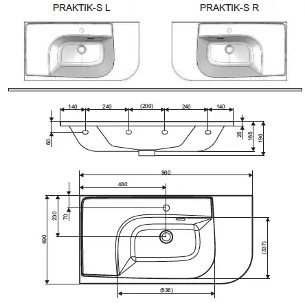 RAVAK-PRAKTIK-S L-UMYVADLO-01
