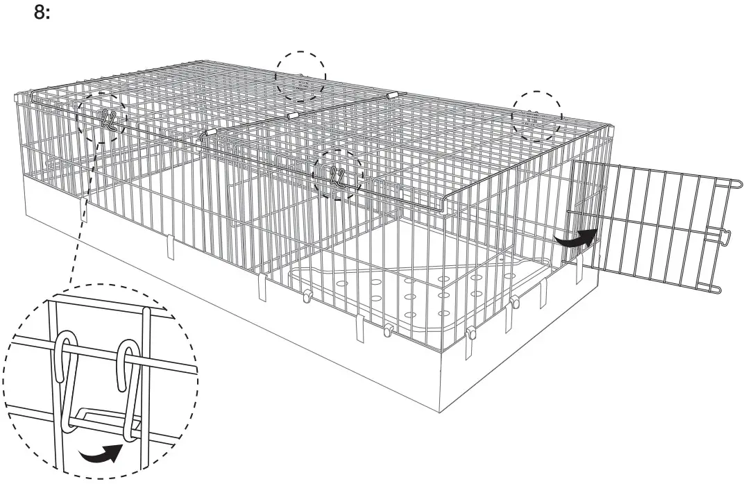amazon basics B07KB49GZQ Canvas Bottom Pet Cage with Divider Set - Figure 10