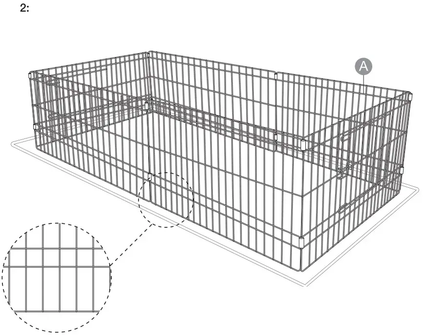 amazon basics B07KB49GZQ Canvas Bottom Pet Cage with Divider Set - Figure 4.