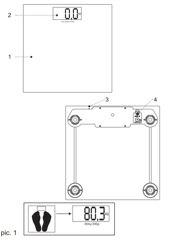 BRAYER BR3731 Electronic Personal Scale-