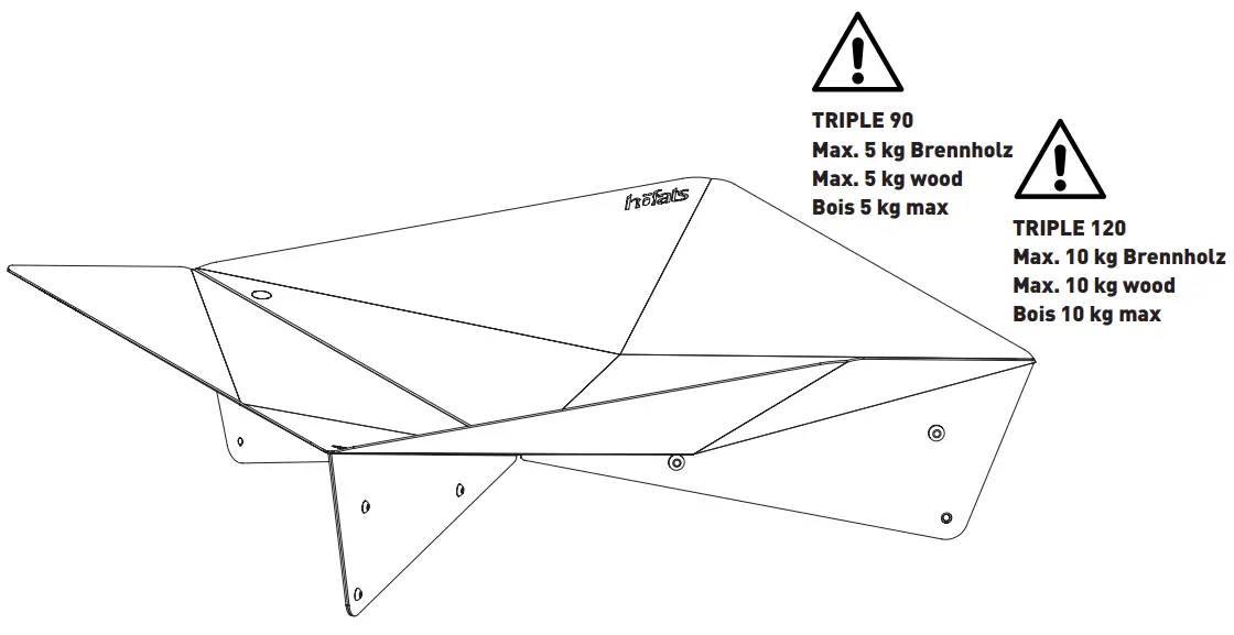 Triple 90 Fire Bowl Dimensions