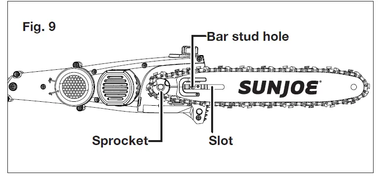 SUN JOE 24V-PS10-LTE Cordless Pole Chain Saw 11