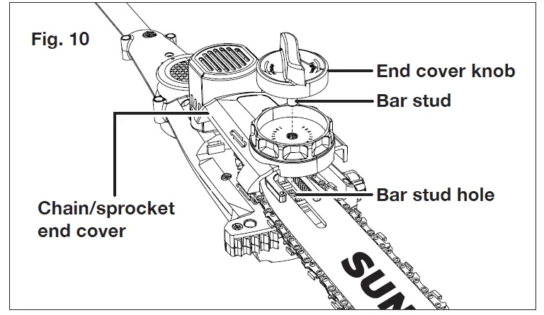 SUN JOE 24V-PS10-LTE Cordless Pole Chain Saw 12