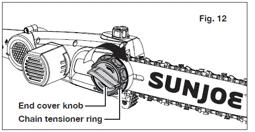 SUN JOE 24V-PS10-LTE Cordless Pole Chain Saw 14