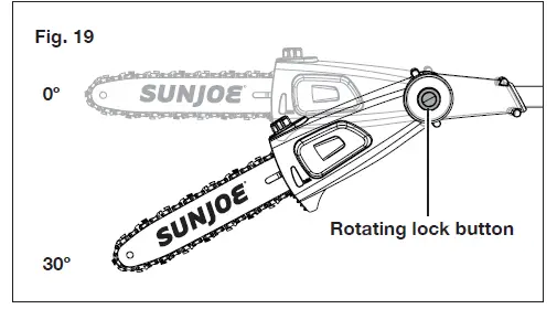 SUN JOE 24V-PS10-LTE Cordless Pole Chain Saw 21