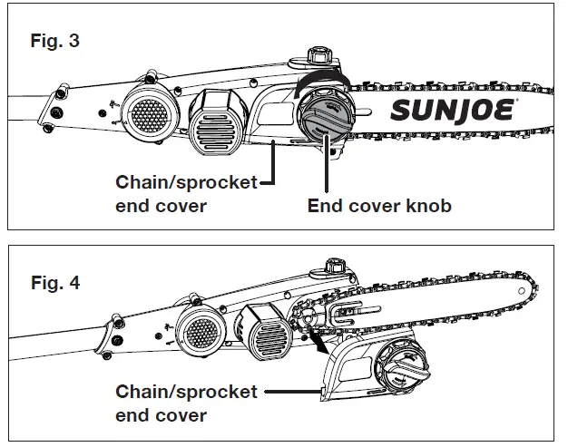 SUN JOE 24V-PS10-LTE Cordless Pole Chain Saw 6