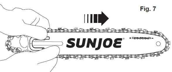 SUN JOE 24V-PS10-LTE Cordless Pole Chain Saw 9