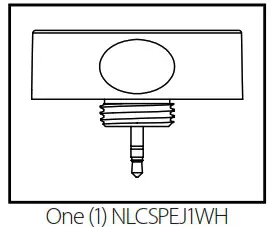 NICOR NLCSPEJ1WH NLC Wireless External Mount PIRDaylight Sensor - In The Box