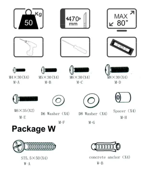 Continental Edison CE600DBL4 Tilt and swivel double arm TV wall mount 1