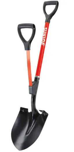 SUNJOE-SJ-SHLV07-Shovelution-Strain Reducing-Utility-Digging-Shovel-in-Red-product-iamge