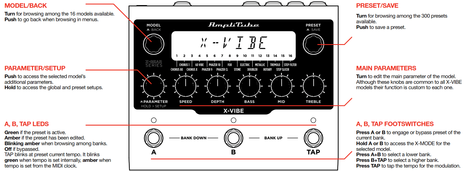 IK MULTIMEDIA Amplitube X Vibe Modulation Pedal