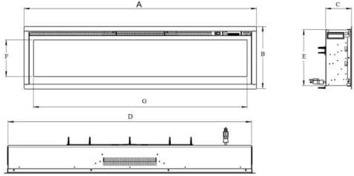 Clihome IF-50FSB Electric Fireplace 13